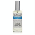 Demeter Spring Break 4 oz women's cologne spray. Clear glass bottle with a sleek silver cap and vibrant blue "Spring Break" label.