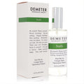 Unbox Demeter Sushi 4 oz cologne spray: clear glass bottle, silver cap, and stylish white box with green label.