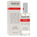 Demeter Thailand 4 oz cologne spray. Clear glass bottle with silver cap, red accent, and sleek white box with red stripe.