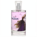 Charming Disney Frozen II Anna women's perfume spray. Pink fragrance in a clear glass bottle with a beautiful Anna illustration.