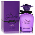 Vibrant Dolce Violet by Dolce & Gabbana 1.7 oz EDT, featuring a stunning purple bottle with a floral cap and elegant black bow.