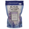 Dr Teal's 5 Ultra Moisturizing lavender bath bombs in a clear blue pouch, enriched with essential, jojoba, and sunflower oils.