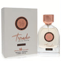 Discover Dumont Tresador Intenso 3.4 oz unisex Eau De Parfum. Elegant clear glass bottle, chic rose gold cap, and matching white Sergio Vallanti box.