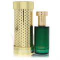 Hermetica Emerald Stairways Spiceair unisex perfume. Elegant emerald green bottle with a striking gold perforated cap and matching packaging.