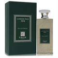 Luxurious Emor London Oud No. 4 unisex Eau De Parfum. Features a distinctive gold patterned bottle with silver cap and elegant dark green box.