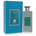 Emor London Oud No. 5 4.2 oz Eau De Parfum. Elegant textured glass bottle with silver cap and matching teal presentation box.