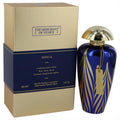 Exquisite Fenicia 3.4 oz unisex EDP. Deep blue bottle with intricate gold leaf design, elegant gold cap, and matching box.