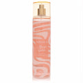 Forever 21 Mango Gelato 8 oz women's body mist. Clear bottle with tropical peach liquid, playful wavy design, and gold sprayer.