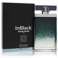 Franck Olivier In Black 2.5 oz men's EDT. Bold black gradient glass bottle with unique embossed swirl design and matching matte box.