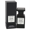 Experience Tom Ford Fucking Fabulous 50ml Eau de Parfum. Sleek matte black bottle and matching textured box.