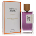 Goldfield & Banks Southern Bloom 3.4 oz unisex perfume. Clear bottle with captivating purple liquid, elegant wooden cap, and white & gold box.