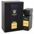 Gritti Antalya 3.4 oz unisex Eau De Parfum. Sleek black bottle with gold label and matching elegant black box.