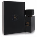 Luxurious Gritti Ephesus Prive unisex EDP 3.4 oz in a matte black bottle with gold label and textured cap, next to its box.