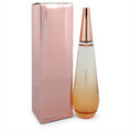 Sakamichi Ice Rose 3.4 oz Eau de Parfum. Elegant amber glass bottle with a rose gold cap and shimmering rose gold box.