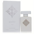 Elegant Initio Rehab 3.04 oz unisex Extrait De Parfum. Matte white bottle with a silver ornate emblem and matching box.