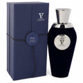 Unveil Irae V by V Canto unisex extrait de parfum. Exquisite deep navy velvet bottle, silver cap, and elegant matching textured box.