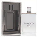 Elevate your style with Jimmy Choo Man Ice 6.7 oz EDT. Frosted white bottle, textured silver cap, elegant marble box.