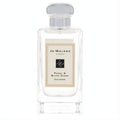 Elegant Jo Malone Peony & Blush Suede 3.4 oz cologne spray in a clear glass bottle with a sleek silver cap and cream label.
