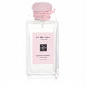 Jo Malone Sakura Cherry Blossom 3.4 oz cologne in a sleek glass bottle with a soft pink cap, label, and tie.
