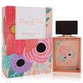Captivating Joie De Vie Blush Michael Malul 3.4 oz EDP. Blush bottle with delicate floral art, paired with a vibrant matching box.