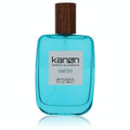 Kanon Nordic Elements Water 3.4 oz unisex EDT. Refreshing blue bottle, elegant wood cap, modern design.