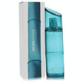Kenzo Homme Marine 3.7 oz men's EDT spray in a vibrant blue bamboo-inspired bottle with matching box.