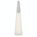 Experience L'EAU D'ISSEY 3.4 oz women's perfume in its elegant tapered glass bottle with a sleek silver cap.