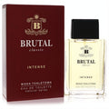 Experience La Rive Brutal Classic Intense 3.4 oz EDT. Clear glass bottle, black cap, and luxurious burgundy gold box.
