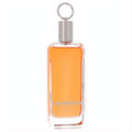 Lagerfeld men's EDT spray with vibrant orange liquid in a sleek rectangular glass bottle, featuring a unique silver ring cap.