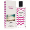 Lapidus Seduction Vibes 3.3 oz EDT. Clear bottle with vibrant pink waves, sleek black cap, and matching white box.