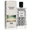 Lapidus Supreme Desire 3.3 oz Eau De Toilette. Clear glass bottle with striking black & white geometric design, paired with its elegant box.