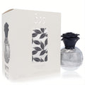 Lattafa Pride Thouq 2.7 oz unisex EDP. Elegant silver bottle with embossed leaf design, black rose cap, and matching white box.