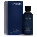 Elegant Le Luxe De Nuit 3.4 oz Eau De Parfum. Sleek dark blue glass bottle with black cap and matching luxurious box.