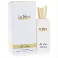 Luxurious Le Luxe Le blanc women's 3.4 oz Eau De Parfum. White bottle, sculpted gold cap, elegant white and gold box.