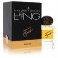 Lengling Munich Figolo 1.7 oz unisex parfum. Elegant black box, gold base, clear bottle, and a distinctive dark cap.