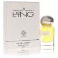 Luxurious Lengling Munich No 6 A La Carte Extrait de Parfum. Clear glass bottle with golden liquid, polished silver cap, and sophisticated white textured box.