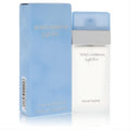 Dolce & Gabbana Light Blue women's .8 oz Eau De Toilette. Fresh, elegant frosted bottle with light blue cap and matching box.
