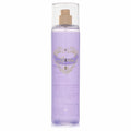 Love's Eau So Fearless 8 oz body mist. Clear bottle with captivating lavender fragrance and a stylish gold heart design.