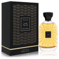 Atelier Des Ors Lune Feline 100ml EDP. Striking black and gold art deco box, clear glass bottle with amber liquid and sunburst design.
