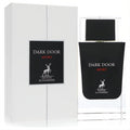 Maison Alhambra Dark Door Sport unisex Eau De Parfum. Sleek black 3.4 oz bottle with clear base, elegant white box, deer logo.