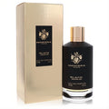 Mancera Black Gold 4 oz men's Eau De Parfum. Elegant black glass bottle with a gleaming gold cap, presented with its matching gold box.