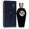 Luxurious V Canto Mastin V 3.38 oz unisex extrait de parfum. Features a black velvet bottle, silver cap, and elegant dark blue box.