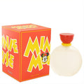 Charming Disney Minnie Mouse 3.4 oz EDT spray. Iconic red box with yellow text & Minnie graphic, clear round bottle & red cap.