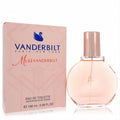 Miss Vanderbilt 3.3 oz Eau De Toilette. Elegant round pink bottle, rose gold cap, and chic swan logo box.