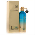 Luxurious Montale Intense So Iris 3.4 oz unisex EDP in a vibrant blue-to-gold metallic bottle, displayed with its elegant gold box.