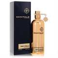 Luxurious Montale Sweet Vanilla 3.4 oz gold metallic Eau De Parfum spray bottle with sleek black box.