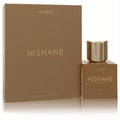 Nanshe by Nishane unisex Extrait de Parfum. Sophisticated brown bottle, striking gold cap, and elegant branded box.