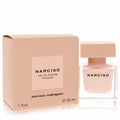 Discover Narciso Poudree 1 oz Eau De Parfum spray by Narciso Rodriguez. Elegant clear bottle with soft pink liquid and matching box.