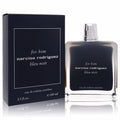 Discover Narciso Rodriguez Bleu Noir Extreme EDT 3.3 oz. Bold dark blue glass bottle with silver cap and matching box."Discover Narciso Rodriguez Bleu Noir Extreme EDT 3.3 oz.