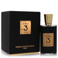 Luxurious Nejma 3 Eau De Parfum in a sleek black bottle with a radiant gold cap, alongside its elegant black and gold gift box.
